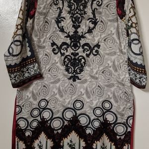 Winter 3pc linen dress stitched for sale.....large